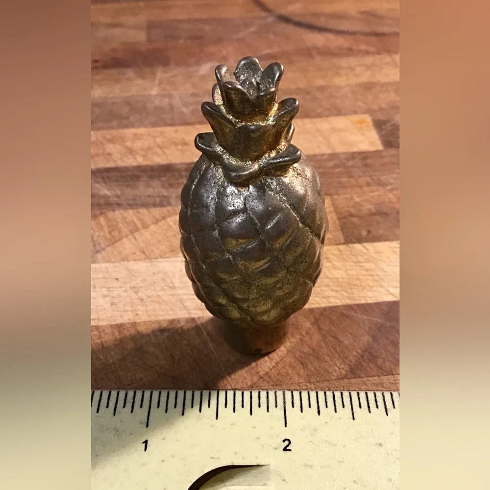 Staub RARE cast brass pineapple lid knob